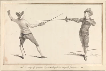 De la Garde Espagnole, Figur A angegriffen von der Garde Françoise