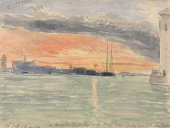 Die Zattere, Sonnenuntergang