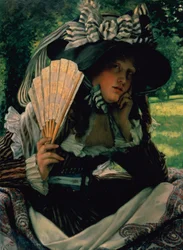 Mädchen mit einem Fächer