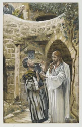 Jesus heilt einen stummen Besessenen, Illustration aus Das Leben unseres Herrn Jesus Christus