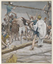 Jesus wird seiner Kleidung beraubt, Illustration aus Das Leben unseres Herrn Jesus Christus, 1886-94