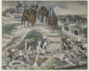 Jesus aus der Zisterne genommen, Illustration aus Das Leben unseres Herrn Jesus Christus, 1886-94