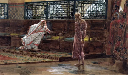Jesus zum ersten Mal vor Pilatus, Illustration für Das Leben Christi, ca. 1886-94