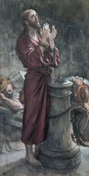 Jesus im Gefängnis, Illustration für Das Leben Christi