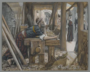 Die Angst des heiligen Joseph, Illustration aus Das Leben unseres Herrn Jesus Christus