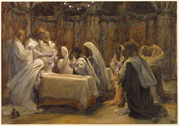 Die Kommunion der Apostel, Illustration für Das Leben Christi, ca. 1884-96