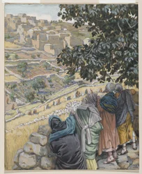 Die Jünger essen Weizen, Illustration aus Das Leben unseres Herrn Jesus Christus