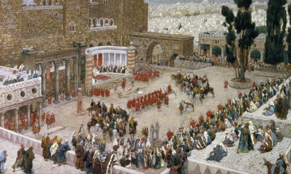 Das Forum von Jerusalem von oben gesehen, Illustration für Das Leben Christi, ca. 1886-96