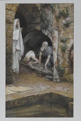 Der Mann mit einer Gebrechlichkeit, Illustration aus Das Leben unseres Herrn Jesus Christus