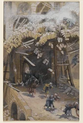 Der Turm von Siloah, Illustration aus Das Leben unseres Herrn Jesus Christus, 1886-96