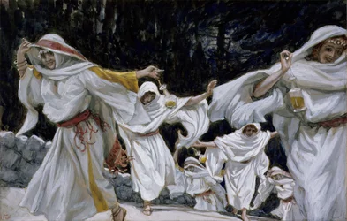 Die klugen Jungfrauen, Illustration für Das Leben Christi