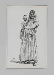 Frau von Geba, Samaria, Illustration aus Das Leben unseres Herrn Jesus Christus