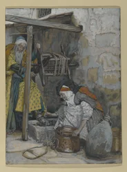 Zacharias und Elisabeth, Illustration für Das Leben Christi, ca. 1886-94