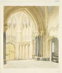 Nordportal von St. Mary Redcliffe, Blick nach Norden