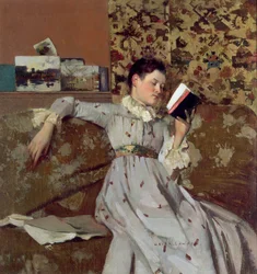 Caterina liest ein Buch, ca. 1888