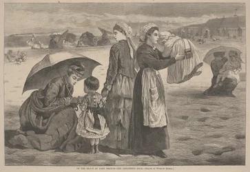 Am Strand von Long Branch - Die Kinderstunde, 1874