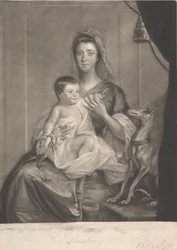 Lady Jane Cathcart (geb. Hamilton) und ihr Sohn