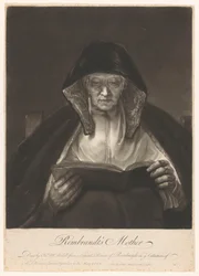 Porträt einer alten lesenden Frau (Rembrandts Mutter)