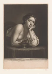 Sigismunda mit dem Herzen von Guiscardo