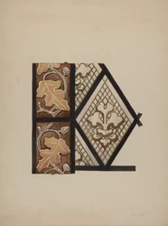 Bemaltes Glasfenster, ca. 1937
