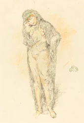 Drapierte Figur, stehend