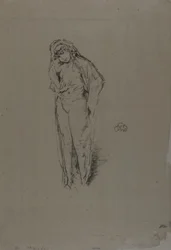 Gekleidete stehende Figur