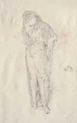 Stehende drapierte Figur