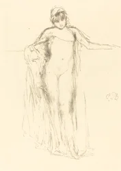 Bekleidetes Modell, stehend