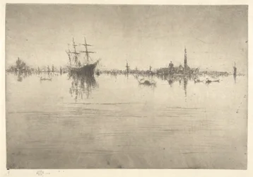 Nocturne, aus dem First Venice Set (Venedig, eine Serie von zwölf Radierungen)