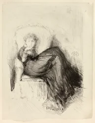 Studie: Maud sitzend