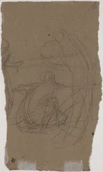 Studie für "Variationen in Blau und Grün" (verso)