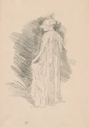 Die drapierte Figur, Rückansicht