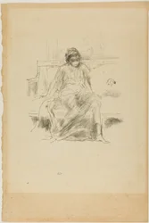 Die drapierte Figur, sitzend