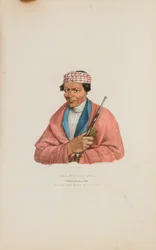 CAN-NO-SA-QUA; Ein Pottowattomie-Häuptling, aus Das Aboriginal Portfolio
