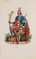 RICHARDVILLE; ein Miami-Häuptling, aus dem Aboriginal Portfolio