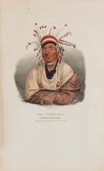Der kleine Krähe, ein berühmter Sioux-Häuptling, aus dem Aboriginal Portfolio