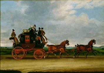 Die Dover nach London Postkutsche