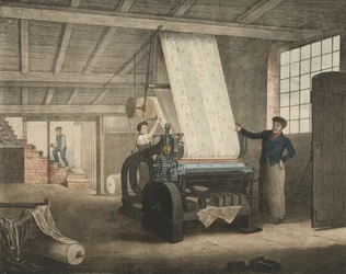 Drucken, Fortschritt der Baumwolle Nr. 12, veröffentlicht 1840