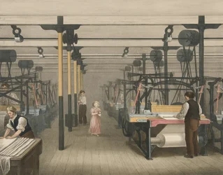 Weben, Fortschritt der Baumwolle Nr. 10, veröffentlicht 1840
