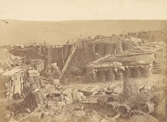 Innenansicht des Redan - Russische Batterie