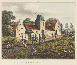 Das Bauernhaus von Mont St Jean, aus 