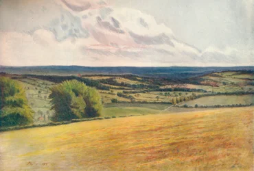 Blick vom Kirchhof, Tatsfield, 1912, 1914