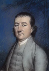 Miers Fisher (Pastell auf grauem Papier)