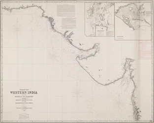 Küste von Westindien von Bombay bis Karachi, hauptsächlich aus den Vermessungen im Auftrag der ehrenwerten Ostindien-Kompanie zusammengestellt