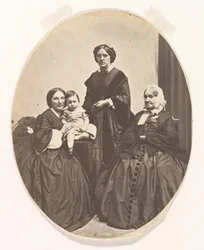 Vier Generationen, ca. 1860