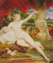 Diana beim Bad