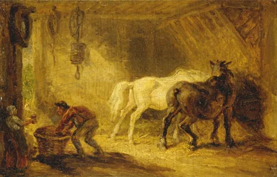 Innenraum eines Stalls