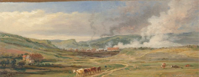 Landschaft in der Nähe von Swansea, Südwales