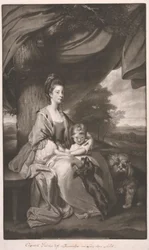 Herzogin von Buccleuch mit ihrer Tochter, Lady Mary Scott