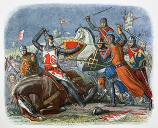 Tod von Simon de Montfort, Schlacht von Evesham, Worcestershire, 1265